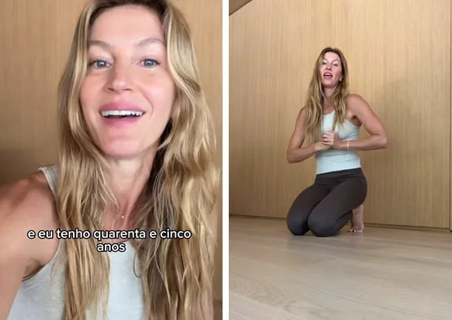 Gisele Bundchen shares Pilates workout on Instagram