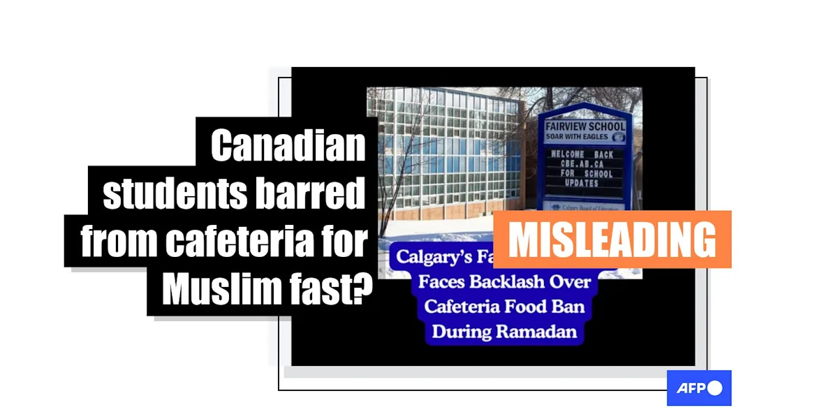 Calgary school's Ramadan accommodation misrepresented as food ban