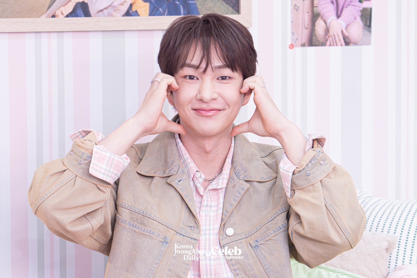 Onew during a press event for the release of his fifth EP “Tough Love,” at Yeonghwa 104 in Seongdong District on March 9 [DANIELA GONZALEZ PEREZ]