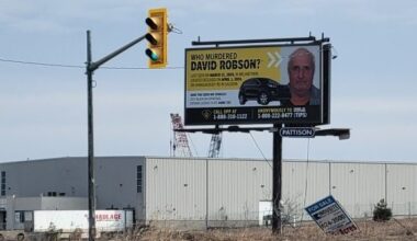 ‘Who murdered David Robson?’: Billboard looks for answers after man found dead north of Brampton