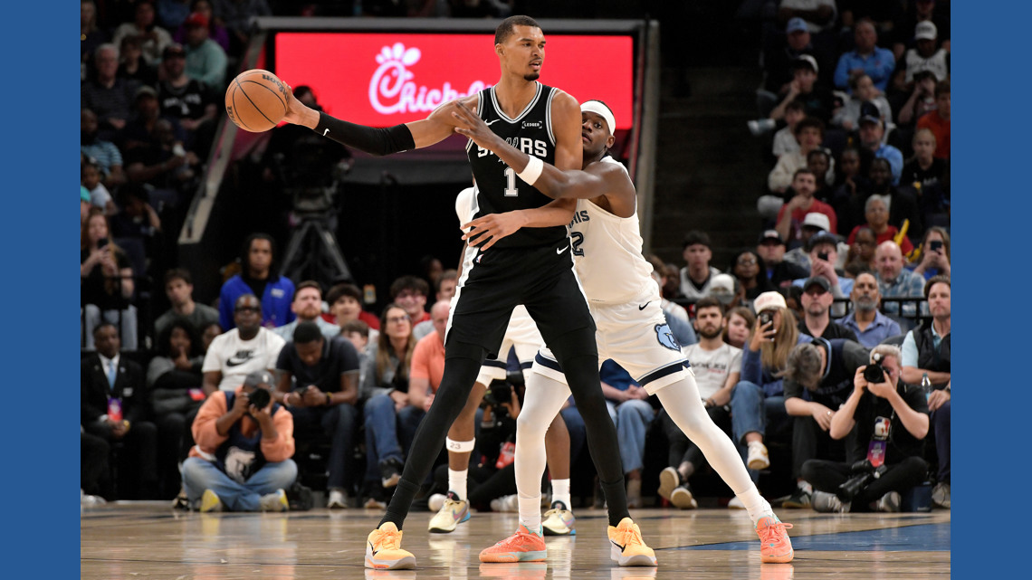 Wembanyama dominates inside as Spurs trounce Grizzlies 123-98