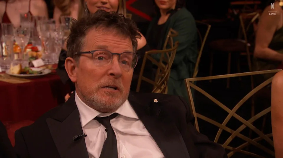 Michael J. Fox at the 2026 Actor Awards (Netflix)