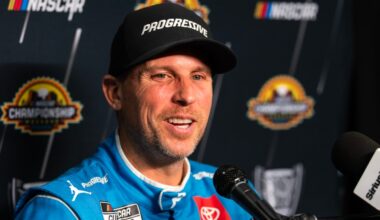 Denny Hamlin turns table on Kevin Harvick with NASCAR retirement question