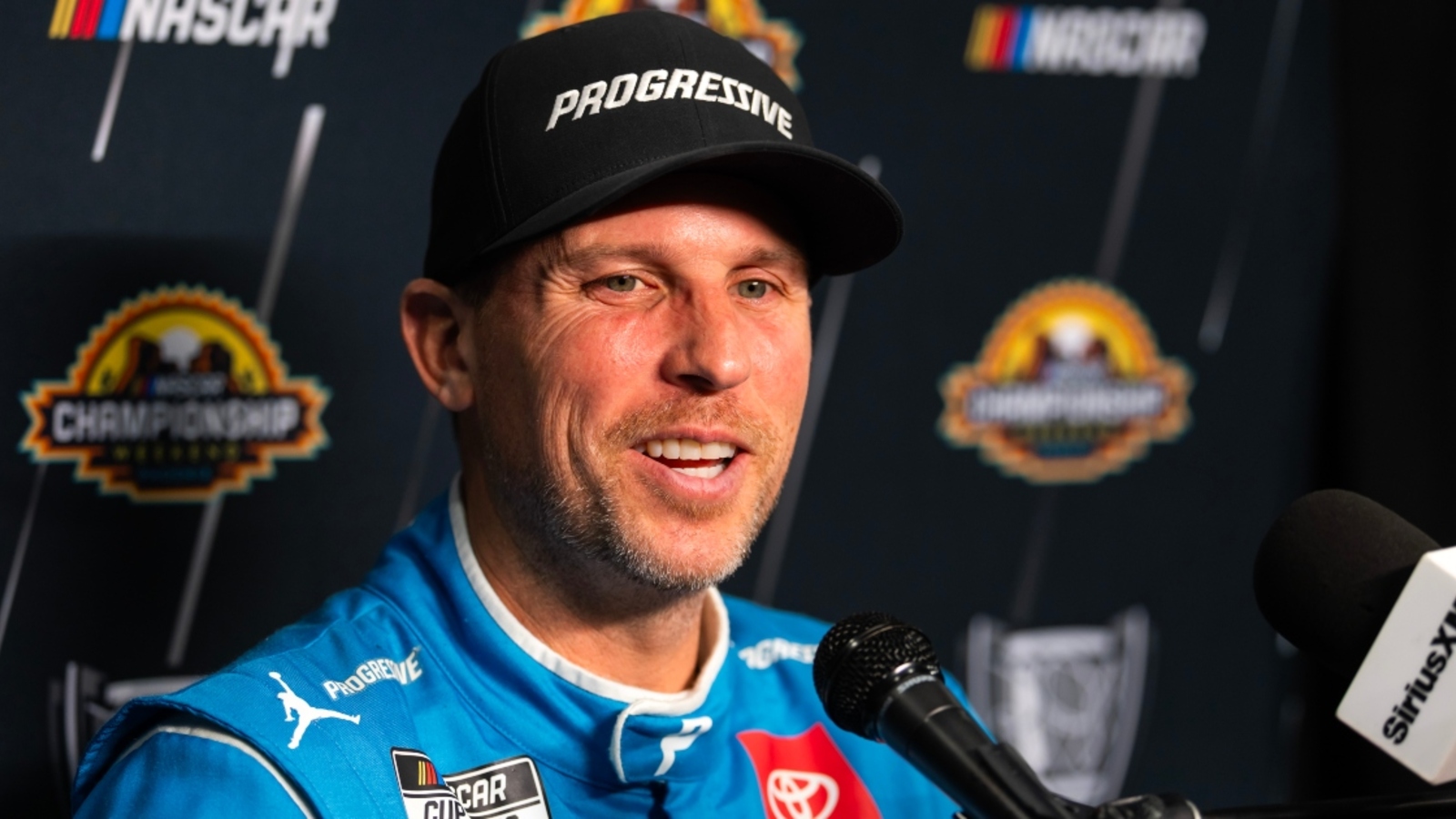 Denny Hamlin turns table on Kevin Harvick with NASCAR retirement question