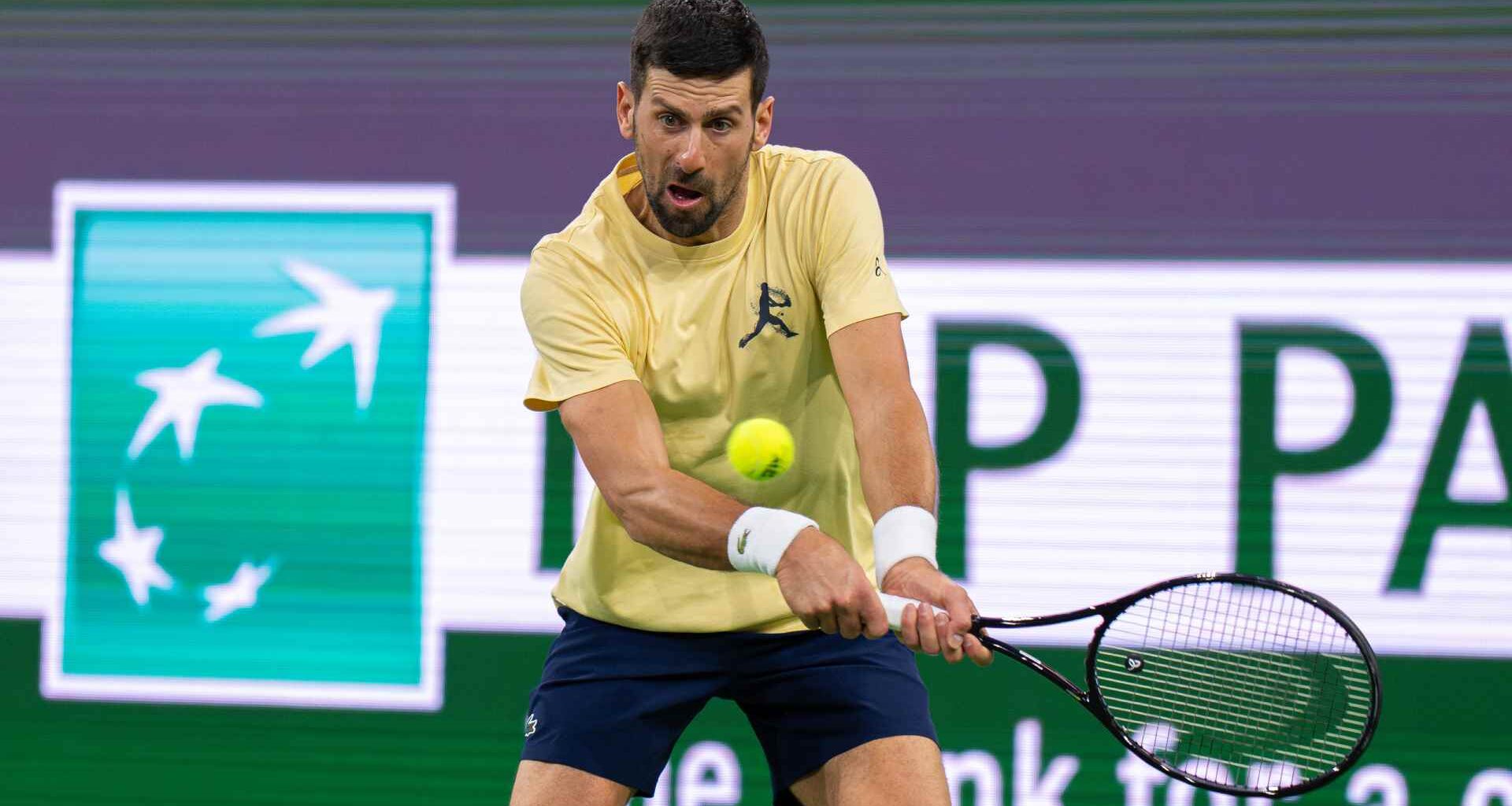 Novak Djokovic is the third seed at the BNP Paribas Open.