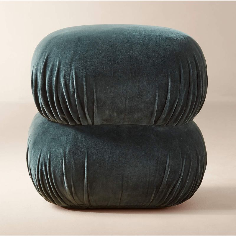 teal pouf
