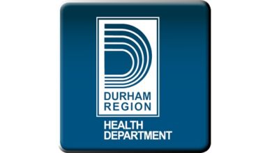 Durham Region Health Department alerting the public of two new confirmed cases of measles