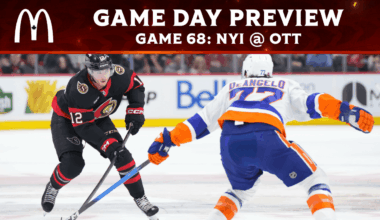 Sens look to bounce back on home ice against Islanders