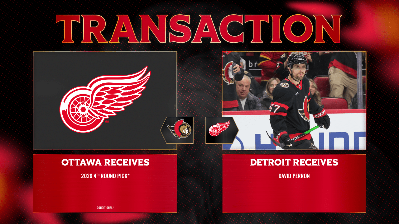 Senators acquire conditional draft pick from Detroit