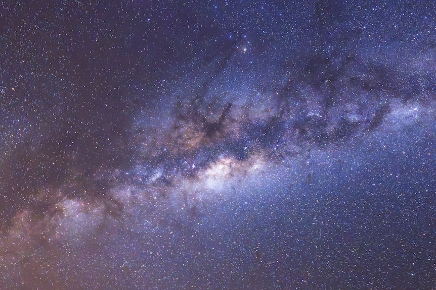 A wide-field view of the starry river of the Milky Way band.