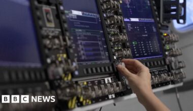 Astronaut training for Nasa’s moon mission