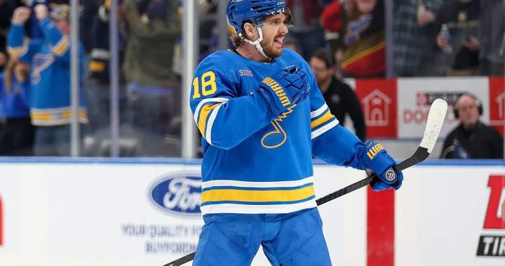 Blues rally from 2-0, beat Oilers 3-2 on OT goal with 9 seconds left - Edmonton