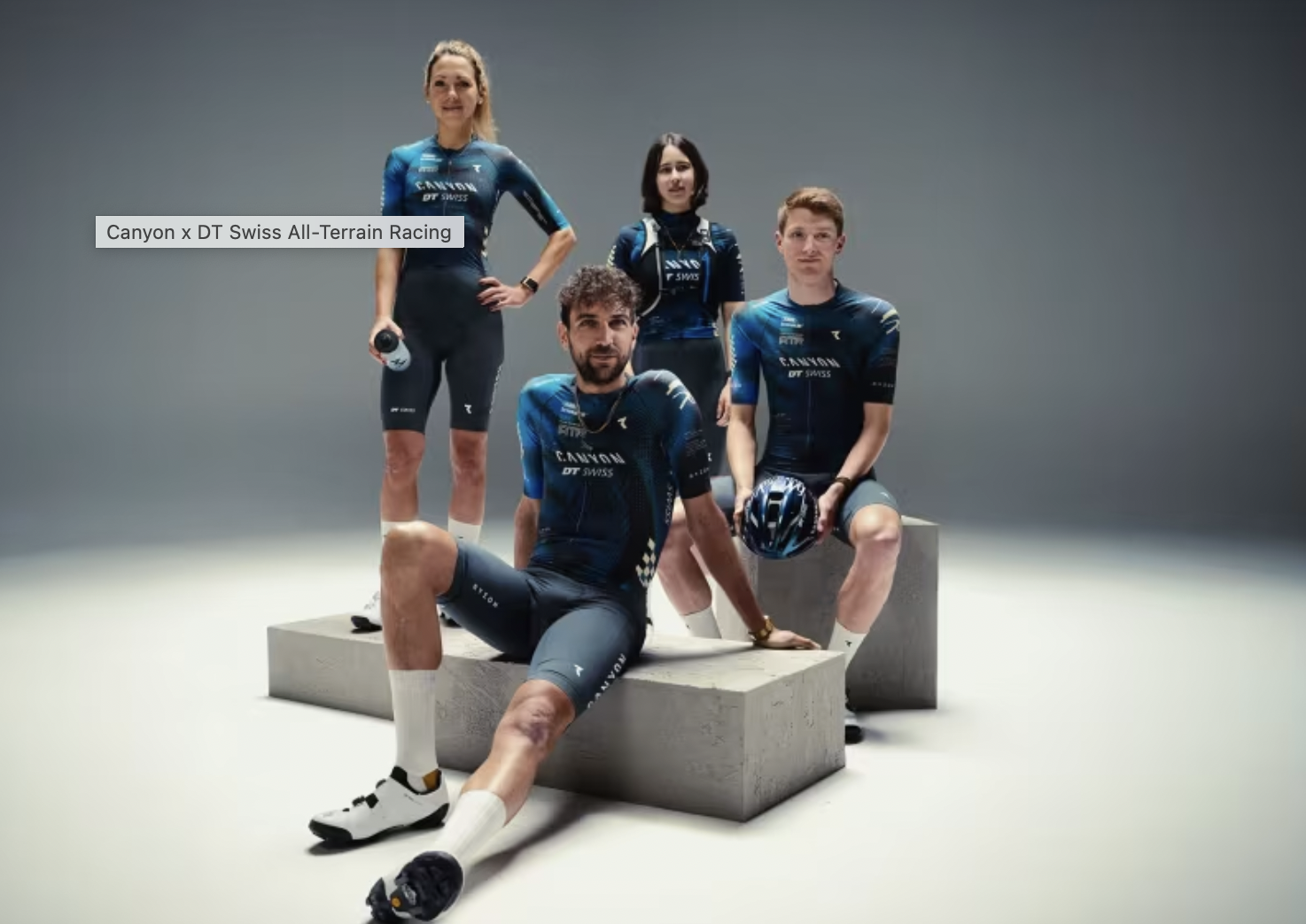 Canyon x DT-Swiss All-Terrain Racing teammates debut the new kits for 2026