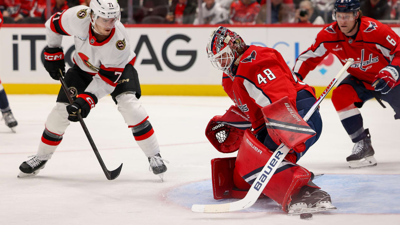 Thompson makes 34 saves, Capitals defeat Senators