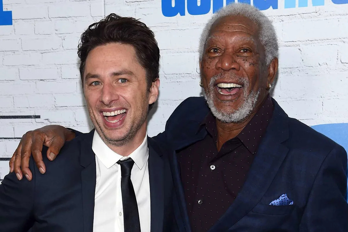 Zach Braff Says Morgan Freeman Became His 'Voicemail' After Losing a Bet