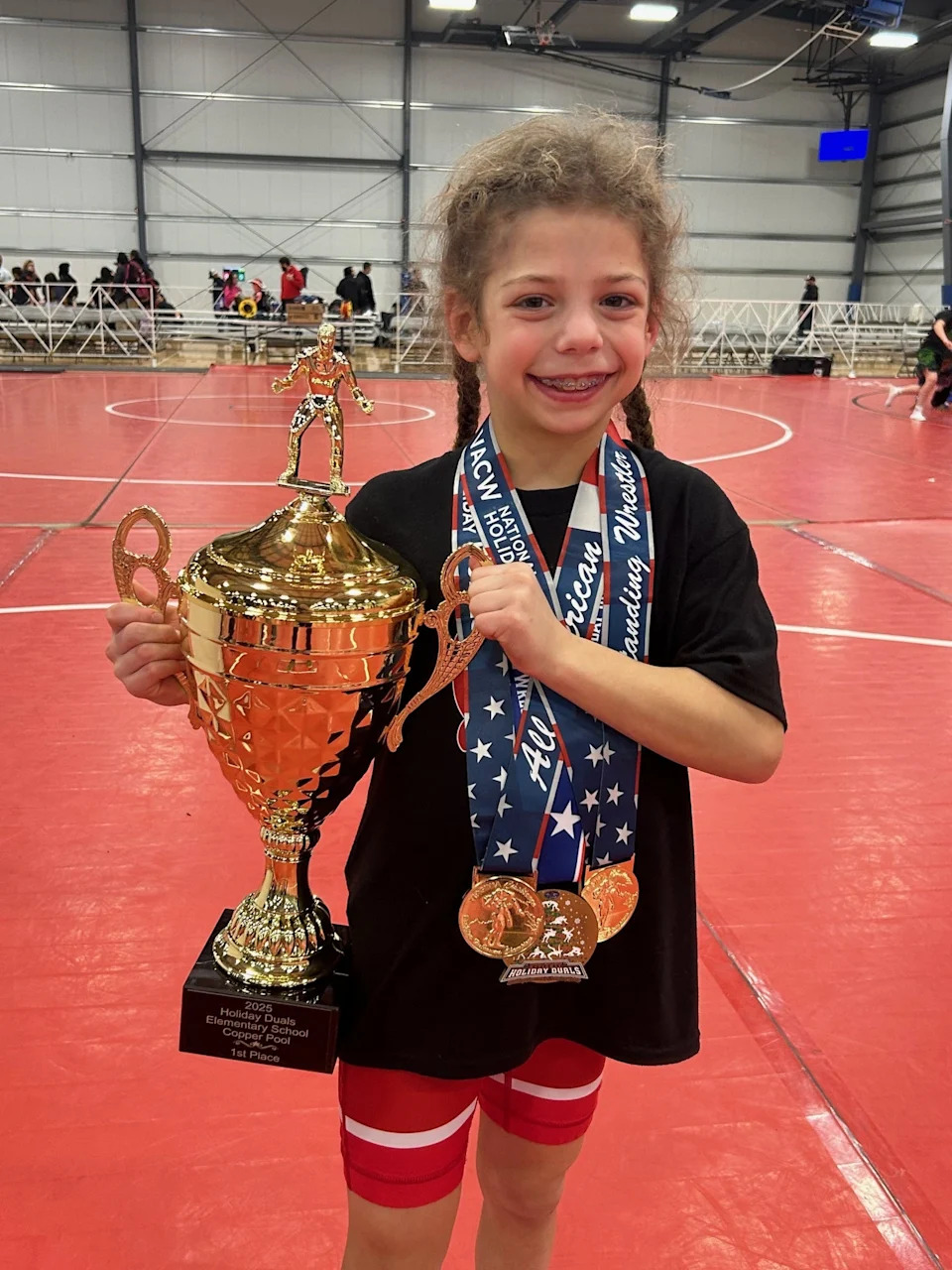 Lucy Milgrim is a 9-year-old wrestler and powerlifter based in New York. In March 2026, a video of her deadlifting 180 pounds during a powerlifting competition went viral on social media.