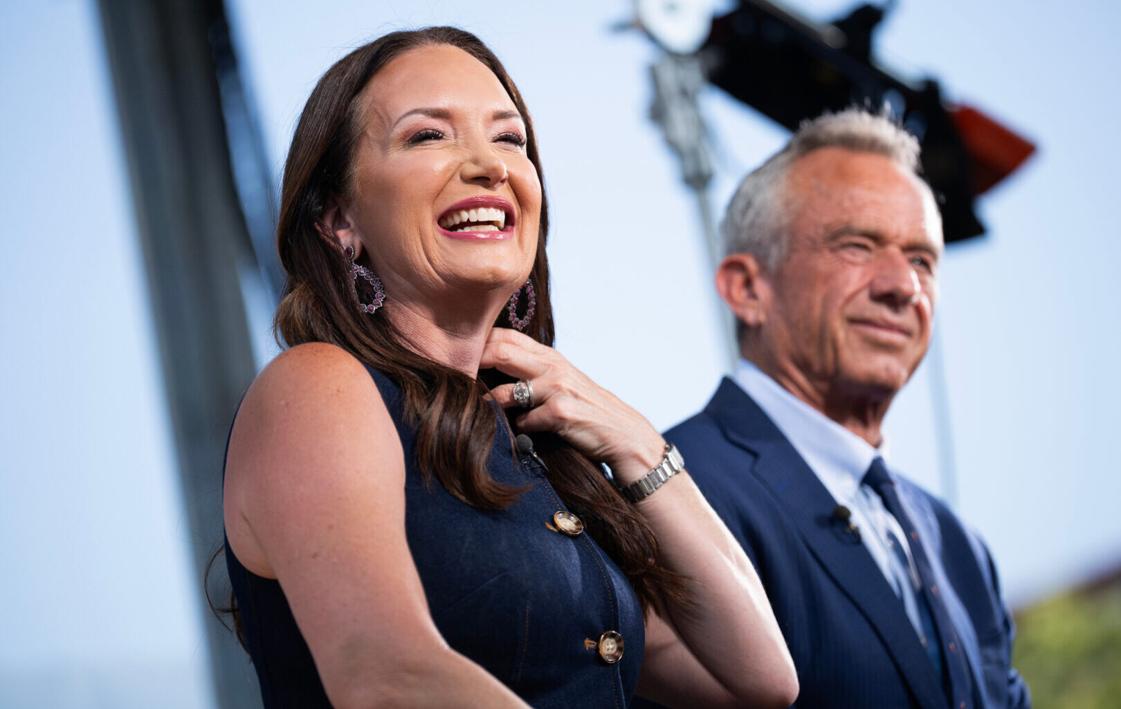 Agriculture Secretary Brooke Rollins and HHS Secretary Robert F. Kennedy Jr. are interviewed at the inaugural Great American Farmers Market in August.