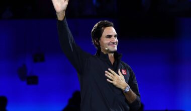 Roger Federer attended the Australian Open in January.