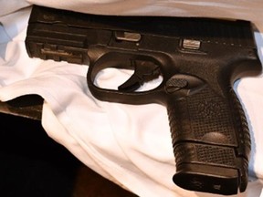 A firearm seized by Toronto Police.