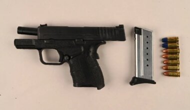 gun seized in mississauga traffic stop.