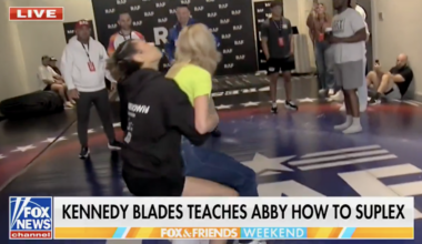 Abby Hornacek takes brutal German suplex on live TV