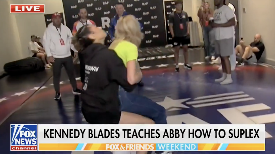 Abby Hornacek takes brutal German suplex on live TV
