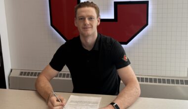 Senators agree to terms with defenceman Hoyt Stanley on a three-year, entry-level contract