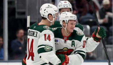 NHL Status Report: Kaprizov, Eriksson Ek out for Wild against Stars