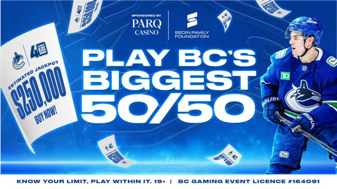 TONIGHT’S CANUCKS FOR KIDS FUND 50/50 TO SUPPORT SEDIN FAMILY FOUNDATION