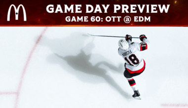 Senators begin western swing with visit to Edmonton