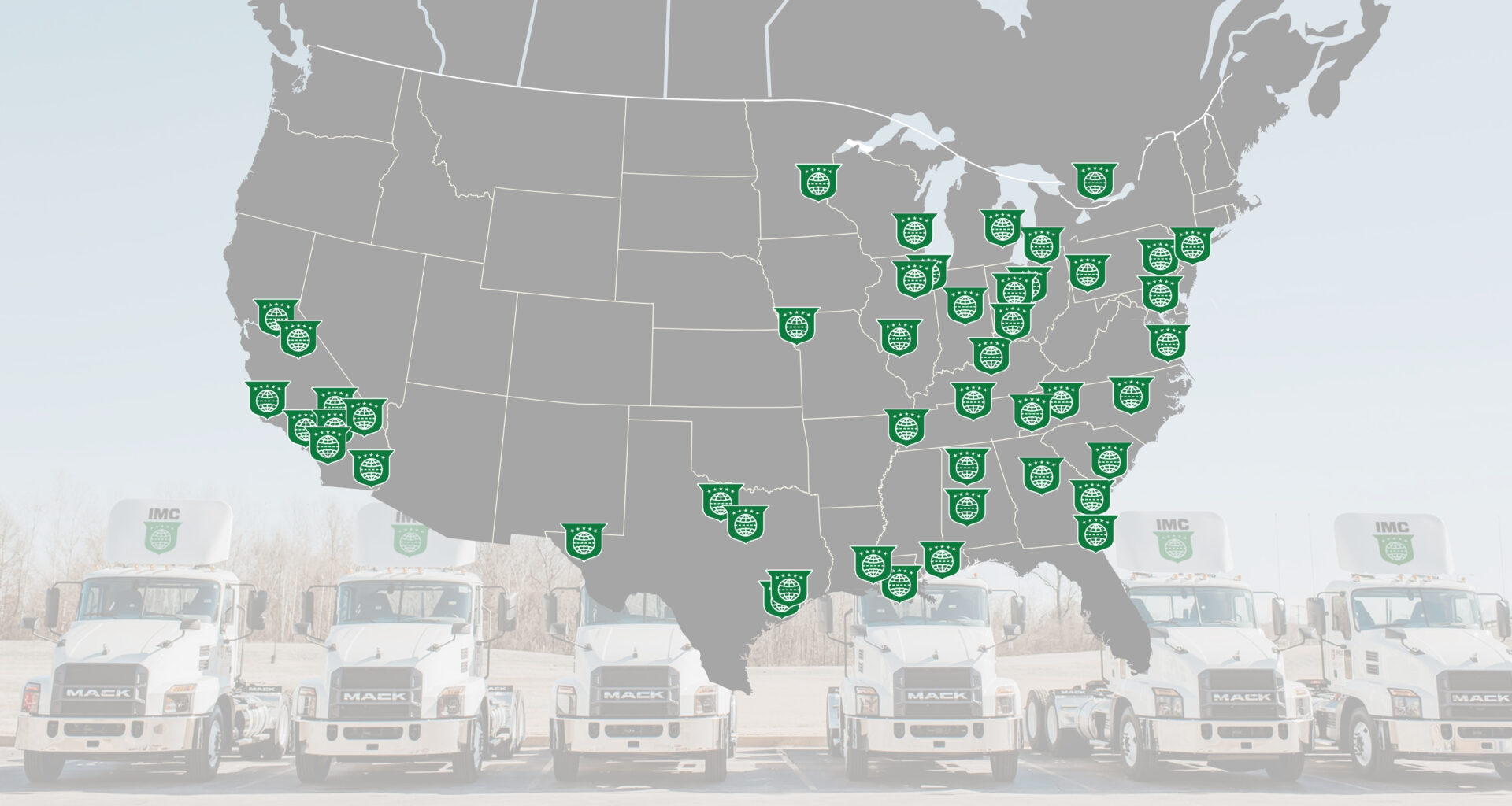 Map of IMC Logistics Locations