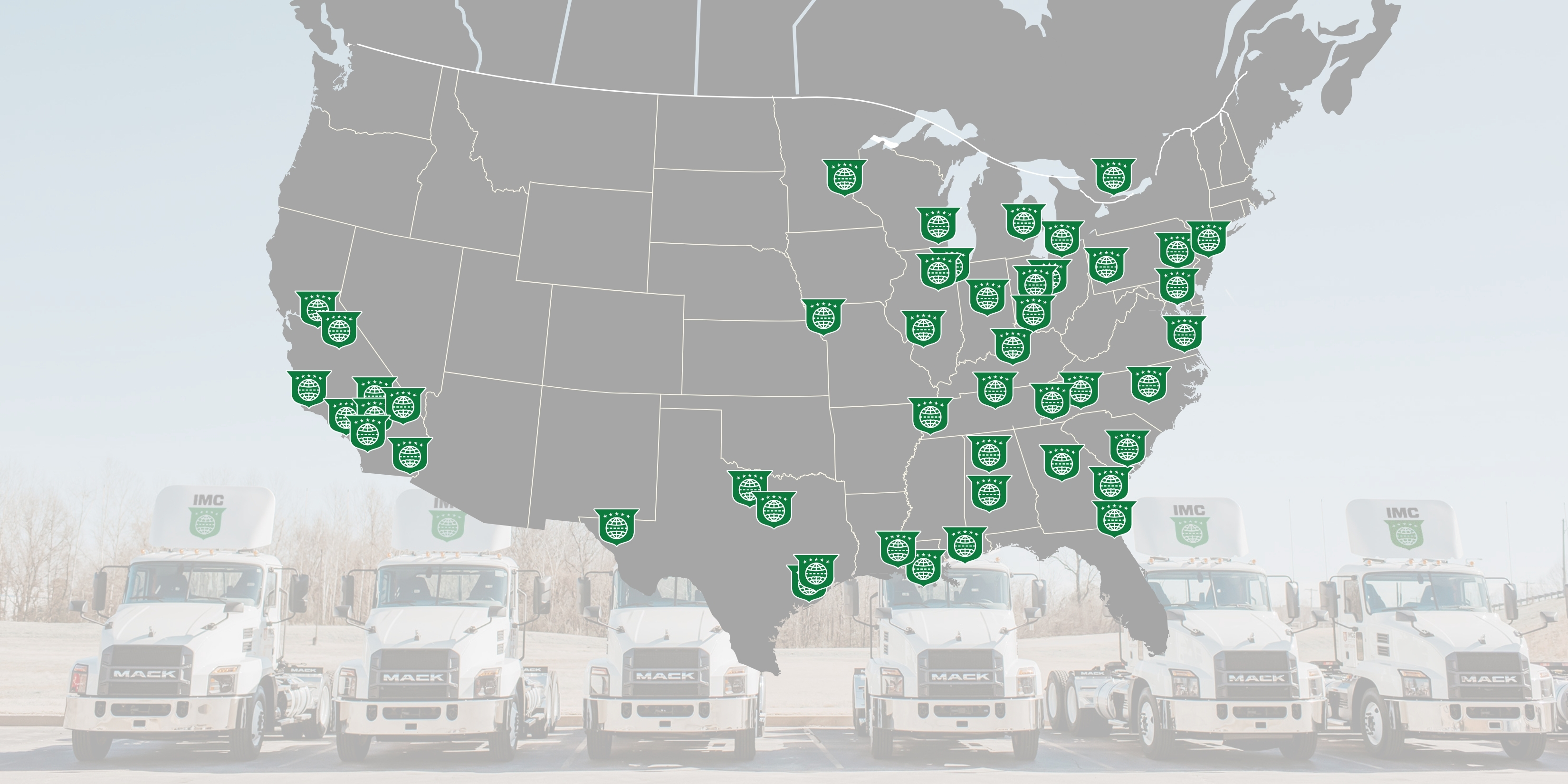Map of IMC Logistics Locations