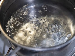 boiling water