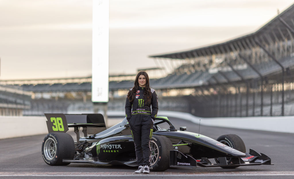 NASCAR's Hailie Deegan Is All Smiles As She Slips Into A Fire Suit & Goes Racin'
