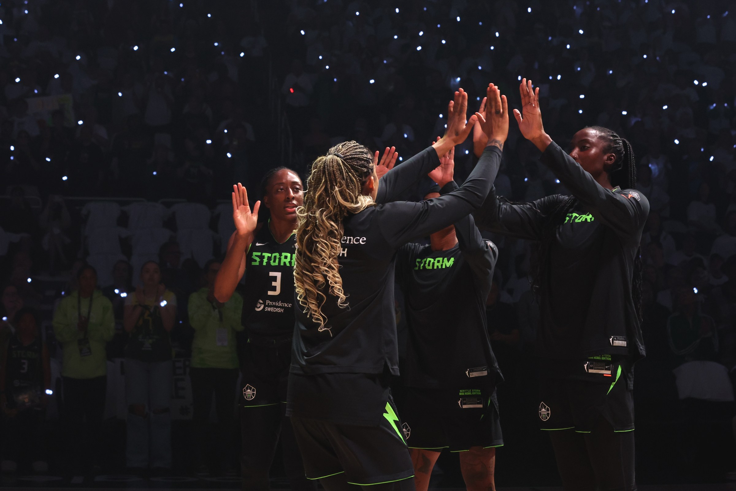 Gabby Williams, Ezi Magbegore and Nneka Ogwumike.
