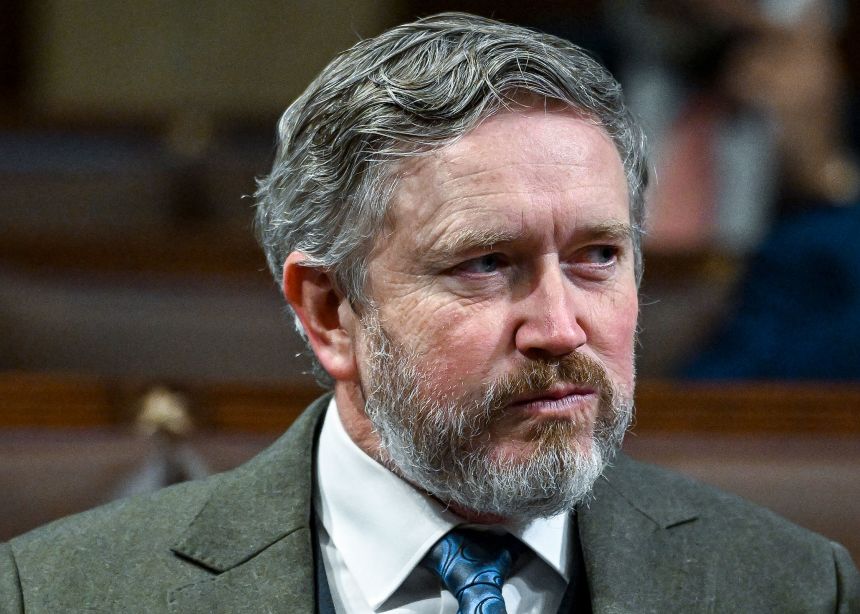 Rep. Thomas Massie at the State of the Union address on February 24, in Washington, DC.