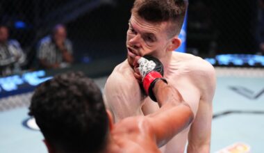 UFC Vegas 114 Bonuses! Jaw-Breaking Featherweight Scrap Takes FOTN Honors