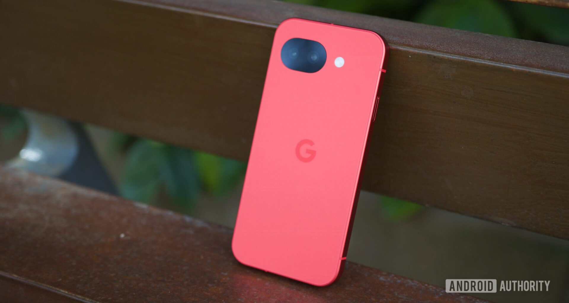 The Google Pixel 10a in its Berry color.