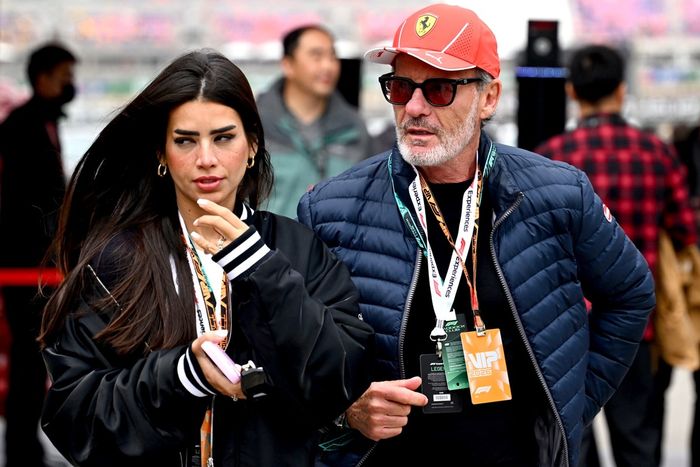 Guests in the paddock.