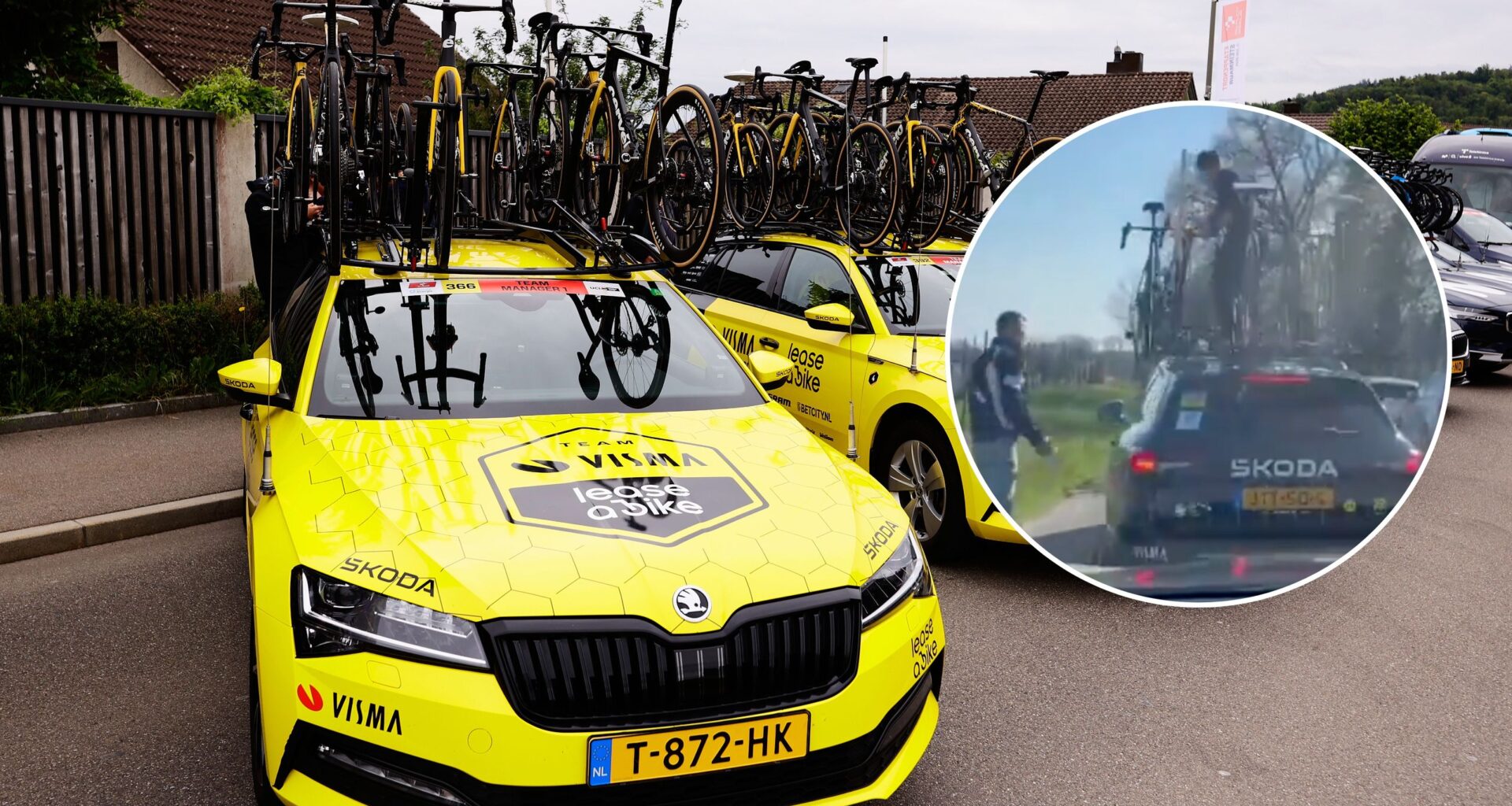 Visma-Lease a Bike 'shaken' after 'intoxicated' spectators attack team car