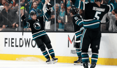 Celebrini has 4 points, Sharks recover late after blowing 3-goal lead to Canadiens