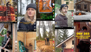 Cabin self-builders on TikTok