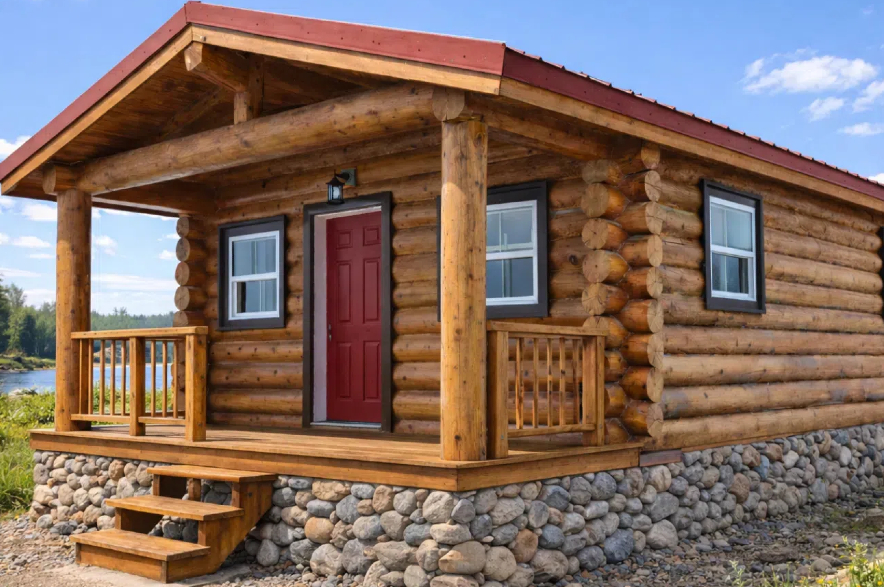 Wastēyapit Homes builds log-style affordable homes.