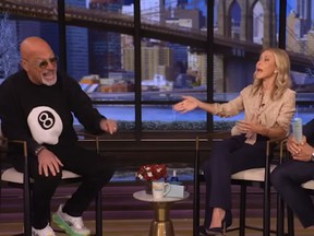 Howie Mandel and Kelly Ripa arguing in awkward segment of Live with Kelly and Mark.