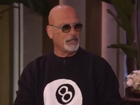 Howie Mandel appearing angry in awkward segment of Live with Kelly and Mark.