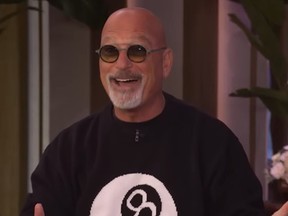 Howie Mandel smiling after awkward exchange on Live with Kelly and Mark.