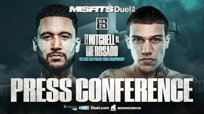 BOXING: Misfits Duel 2 Live Ty Mitchell Vs Gabriel Rosado Free 07. MAR. 2026