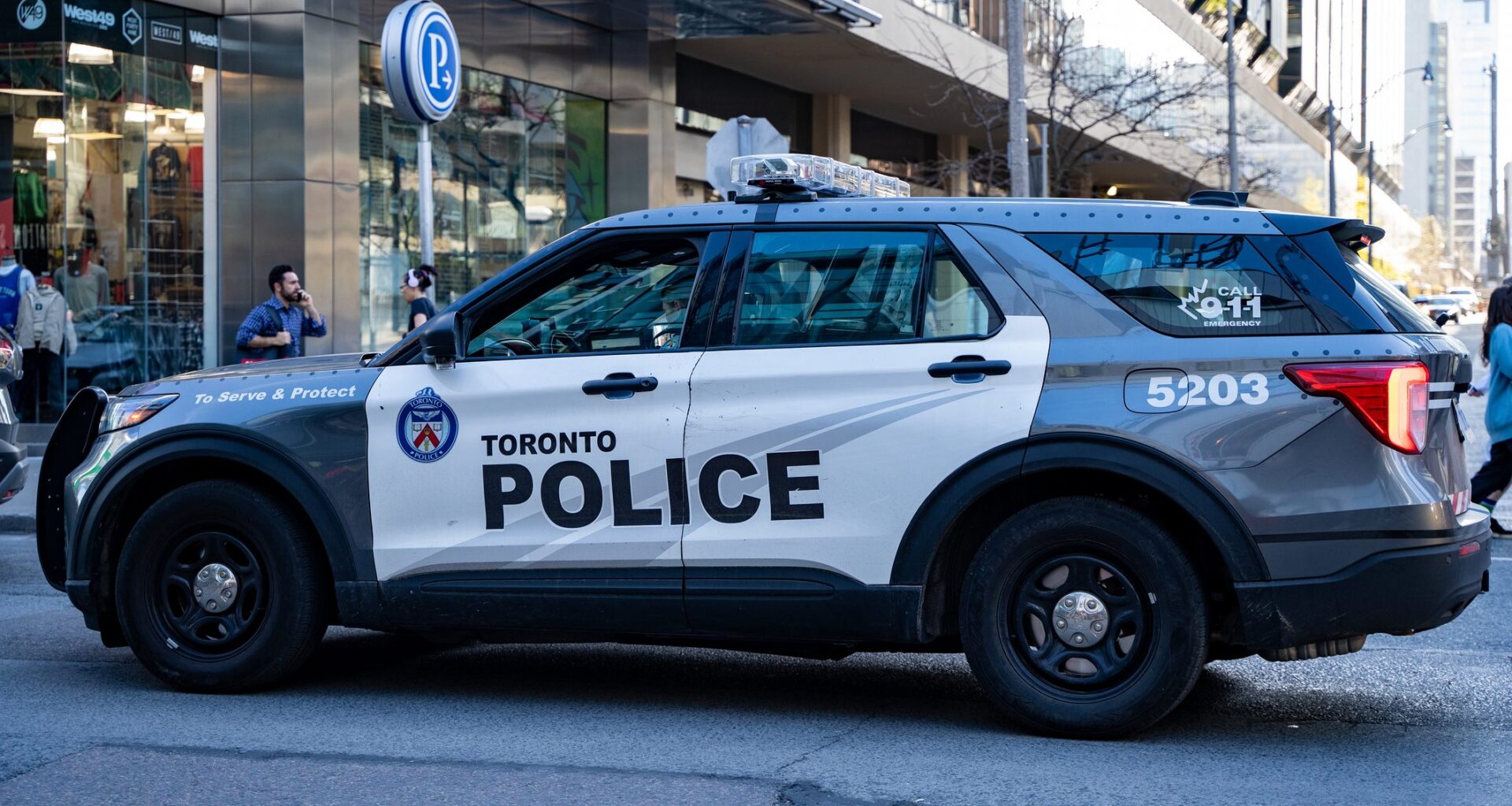 Toronto police officer injured after cruiser allegedly struck by stolen vehicle