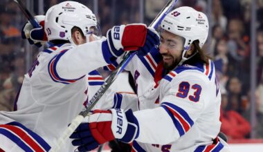 Zibanejad scores twice, Rangers cruise past Flyers
