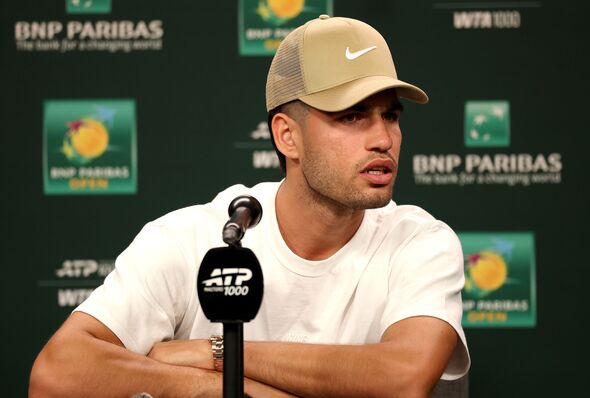 Carlos Alcaraz press conference BNP Paribas Open